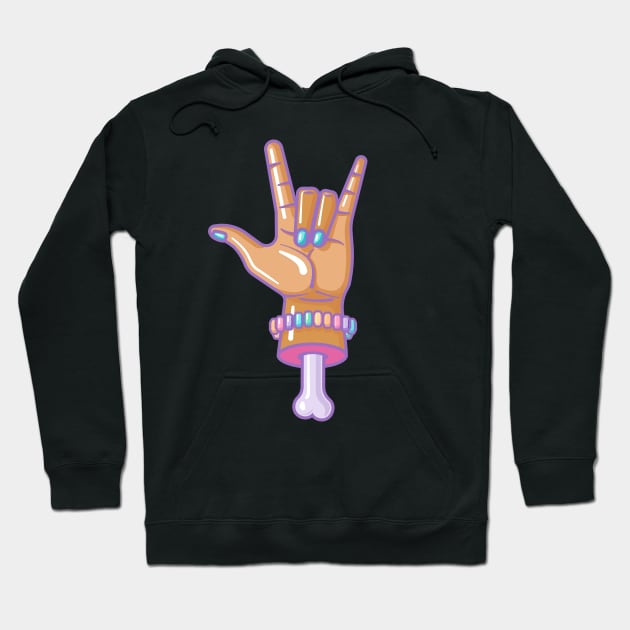 Rock On Sweet Lovers! v2 Hoodie by Sugar & Bones